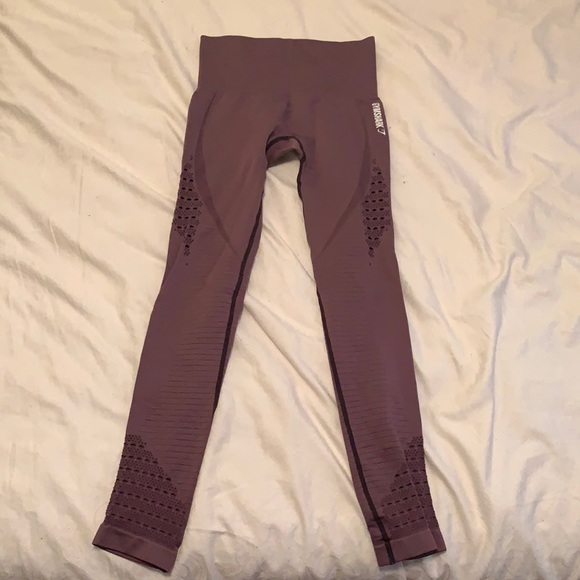 ❌SOLD❌Gym Shark plum energy seamless leggings - Picture 4 of 7